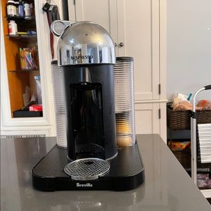 Nespresso machine by Breville. Retails from $259.